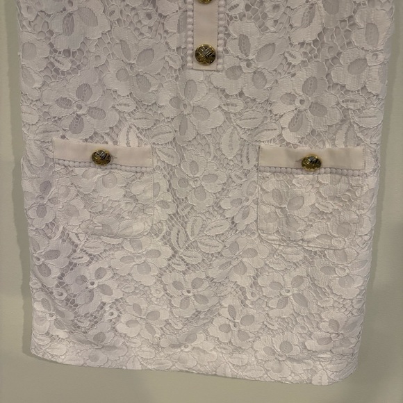 Lilly Pulitzer‎ || Camalie Lace Shift Mini Dress White 00 NWT Bridal Graduation - Picture 4 of 10